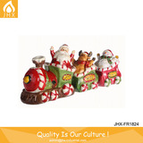  CHEAP Set Resin Colorful Santa & Snowman Christmas Train