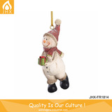 2016 Eco-friendly Resin Hang Decorations Christmas Snowman Statue